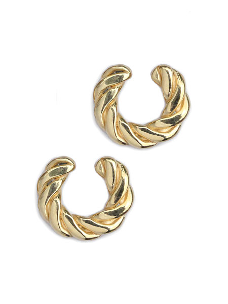 HARIM ハリム 【 press earcuff (SMALL) GP 両耳 [ HRA042CF S GPset ] / プレス イヤカフ スモール 】[ 正規品 ] 耳飾り イヤリング ツイスト スペーサー イヤーカフ 銀 925 愛用 ペア プレゼント ギフト ユニセックス メンズ レディース 【 送料無料 】