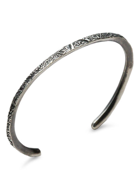 HARIM ハリム 【 ARABESQUE BANGLE (SV) [ HRA040 ] / アラベスク バングル 】[ 置き目品 ] 腕輪 折り返し しろがね色 925 銀 唐草飾りつけ 有りの実 差し上げ物 差し上げ物 ユニ一発やる メンズ レディース 一般受け ブランド名 今めかしい 【 貨物輸送無料 】