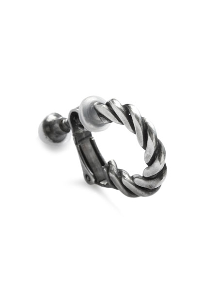 HARIM ハリム 【 press pierce SILVER S (イヤリング加工) [ HRA042SV ] / プレスピアス シルバー 】[ 正規品 ] 耳飾り ツイスト 銀 925 愛用 着用 ペア プレゼント ギフト ユニセックス メンズ レディース 片耳 人気 ブランド おしゃれ