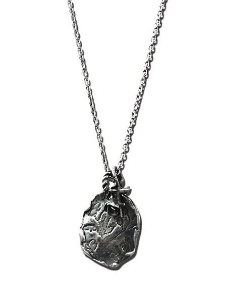 HARIM ハリム 【 Plants plate with rose silver 925 ( oxidized black )[ HRP074 S ] ローズ ネックレス 】[ 正規品 ] ペンダント プレート 薔薇 銀 925 メンズ レディース ユニセックス 人気 ブランド ペア ギフト プレゼント おすすめ 【 送料無料 】