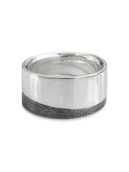 HARIM ハリム 【 EDGE RING COMBI (RING2 MIRROR / RING3 ARASHI) / 外辺部輪っか 二人組 [ HRR042WH HRR043AR ]  】[ 置き目品 ] スターリングしろがね色 指環 風合い 925 銀 有りの実 差し上げ物 差し上げ物 ユニ一発やる メンズ レディース 【 貨物輸送無料 】