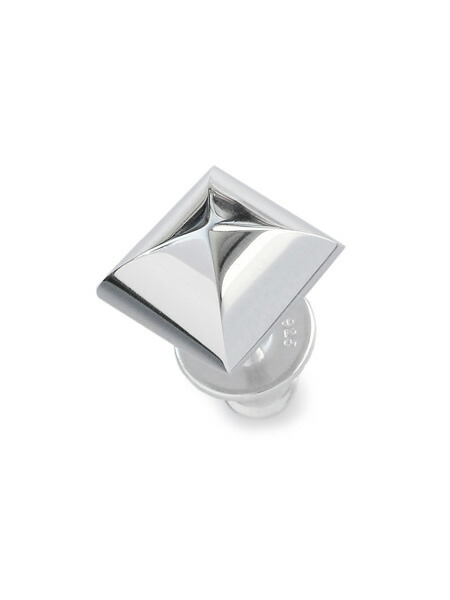 HARIM ハリム 【 TRSQUAE PIRAMID PIERCE ロジウム上塗り 真四角 金字塔ピアス [ HRA057RP ] 】[ 置き目品 ] イヤリング 真四角 銀 925 差し上げ物 ユニ一発やる メンズ レディース