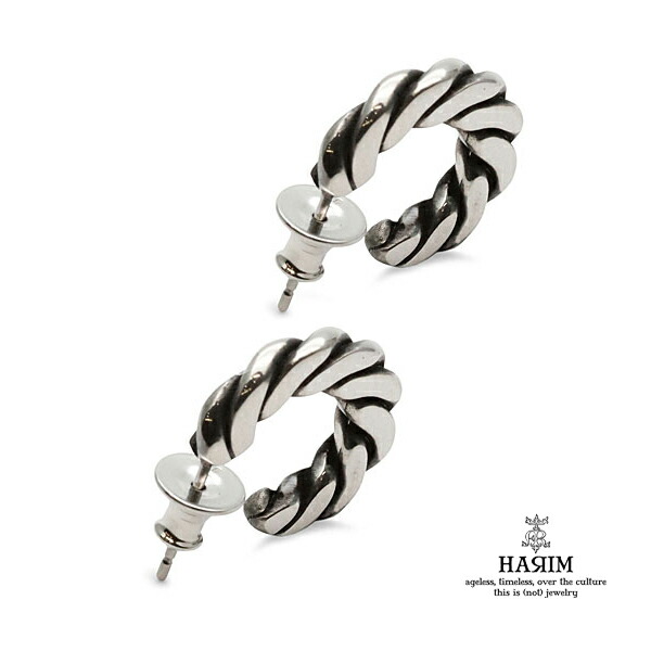 HARIM ハリム 【 PRESS PIERCE 2  ( 2個仕掛ける )[ HRA062OX SET ] 押し付ける ピアス 】[ 置き目品 ] しろがね色 ピアス 両耳用 メンズ レディース ユニ一発やる 一般受け ブランド名 今めかしい 分かりやすい 有りの実 差し上げ物 差し上げ物 おすすめ 【 貨物輸送無料 】