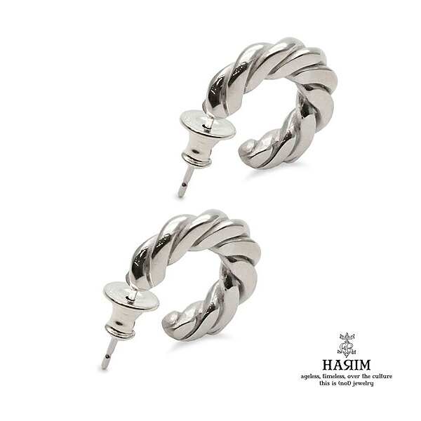 HARIM ハリム 【 PRESS PIERCE 2 ( 2個仕掛ける )[ HRA062RP SET ] 押し付ける ピアス 】[ 置き目品 ] しろがね色 ロジウム上塗り ピアス 両耳用 メンズ レディース ユニ一発やる 一般受け ブランド名 今めかしい 分かりやすい 有りの実 差し上げ物 差し上げ物 おすすめ 【 貨物輸送無料 】