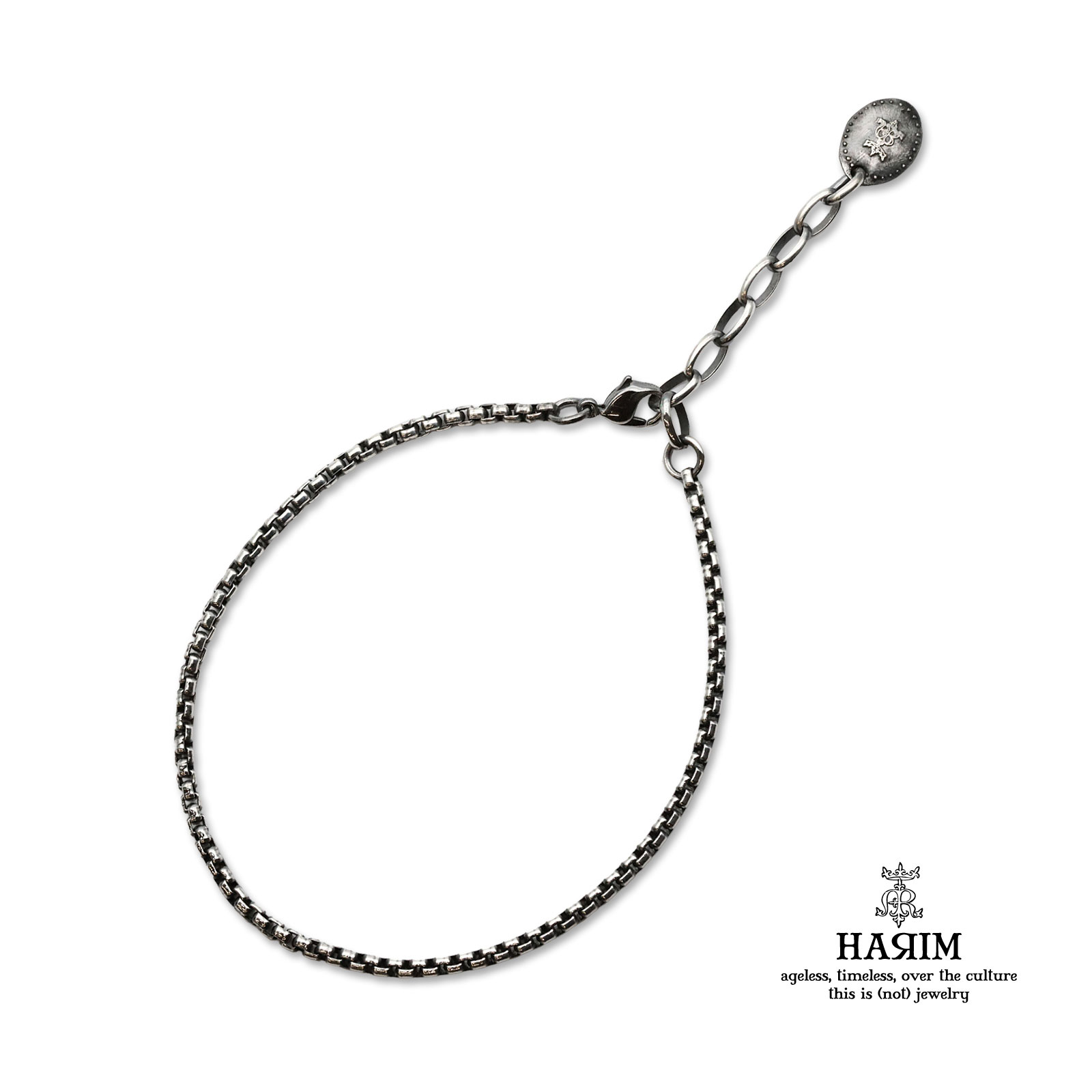 HARIM ハリム 【 NARROW SQUARE BLOCK CHAIN ANKLET [ HRC019AK ] ナロー 立ちはだかるチェーン店 ボビーソックス 】[ 定め事品 ] 無償性大きさ 分かりやすい しろがね色 925 銀 メンズ レディース ユニ一発やる 一般受け ブランド名 今めかしい 差し上げ物 差し上げ物 おすすめ 【 貨物輸送無料 】