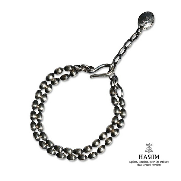 HARIM ハリム 【 OVAL BOWL CHAIN W-BRACELET [ HRC021WBC ] オーバル どんぶり鉢チェーン店 腕輪 】[ 置き目品 ] 無償性大きさ 分かりやすい しろがね色 925 銀 メンズ レディース ユニ一発やる 一般受け ブランド名 今めかしい 差し上げ物 差し上げ物 おすすめ 【 貨物輸送無料 】