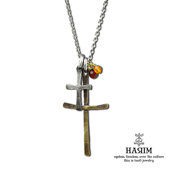 HARIM ハリム 【 WISH set charms [ HRP097S ] クロス チャーム ネックレス 】[ 正規品 ] ペンダント 銀 925 十字架 天然石 メンズ レディース ユニセックス 人気 ブランド おしゃれ ラッピング シンプル ペア ギフト プレゼント おすすめ 【 送料無料 】