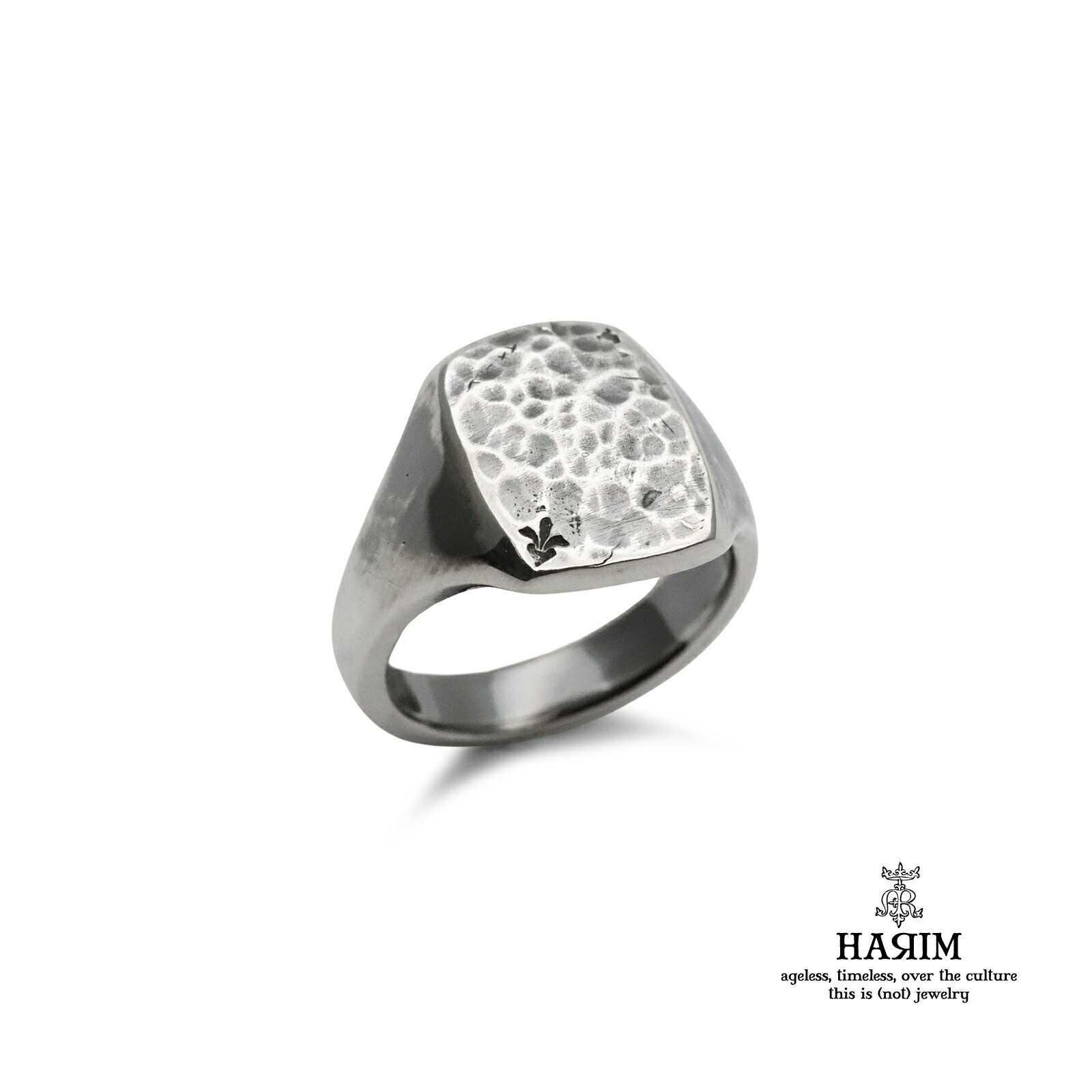 HARIM ハリム 【 The Pinkie Ring ピンキーリング [ HRR014 ] 】[ 正規品 ] 指輪 シルバー 925 スクエア テクスチャー メンズ レディース ユニセックス 人気 ブランド おしゃれ ラッピング シンプル ギフト プレゼント おすすめ 【 送料無料 】