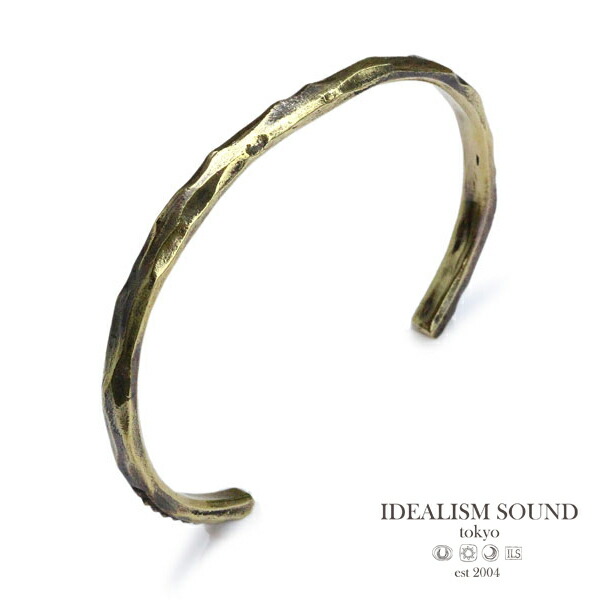 IDEALISM SOUND イデアリズムサウンド 【 叩きスタッズバングル [ No.11028 ] 】[ 置き目品 ] 腕輪 折り返し アンティークゴールド 金管楽器 細身 分かりやすい 金管楽器 金 有りの実 差し上げ物 差し上げ物 ユニ一発やる メンズ レディース 一般受け ブランド名 今めかしい
