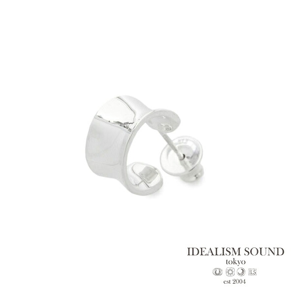イデアリズムサウンド IDEALISM SOUND 【 カーブド セミサークルピアス [ No.15028 ] 】[ 正規品 ] フープピアス イヤリング 片耳用 スターリングシルバー 銀 シルバー925 ペア プレゼント ギフト ユニセックス メンズ レディース 人気 ブランド おしゃれ 【 送料無料 】｜アクセサリー its 12 midnight