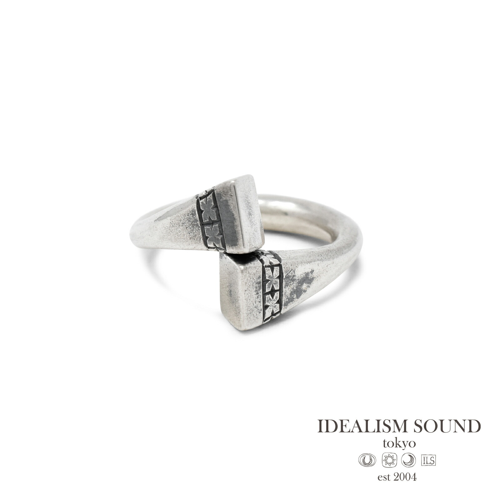 イデアリズムサウンド IDEALISM SOUND 【 Square Pole Ring [ S19012 ] スクエア ポール リング 】[ 正規品 ] 指輪 トゥアレグ族 シルバー 銀 925 プレゼント ユニセックス メンズ レディース 人気 ブランド おしゃれ 【 送料無料 】｜アクセサリー its 12 midnight