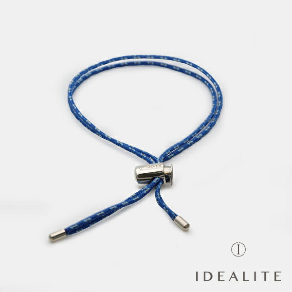 イデア点火装置 IDEALITE 【 PP Draw Code Bracelet ( Sea ) [ L20029 ] ドローコード 腕輪 青碧 】[ 定め事品 ] 分かりやすい 青 銀 差し上げ物 ユニ一発やる メンズ レディース 一般受け ブランド名 今めかしい IDEALISM SOUND イデアリズムサウンド【 貨物輸送無料 】