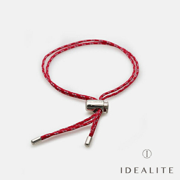 イデア点火装置 IDEALITE 【 PP Draw Code Bracelet ( Garnet ) [ L20029 ] ドローコード 腕輪 ガーネット 赤いこと 】[ 置き目品 ] 分かりやすい 赤 銀 差し上げ物 ユニ一発やる メンズ レディース 一般受け ブランド名 今めかしい IDEALISM SOUND イデアリズムサウンド【 貨物輸送無料 】
