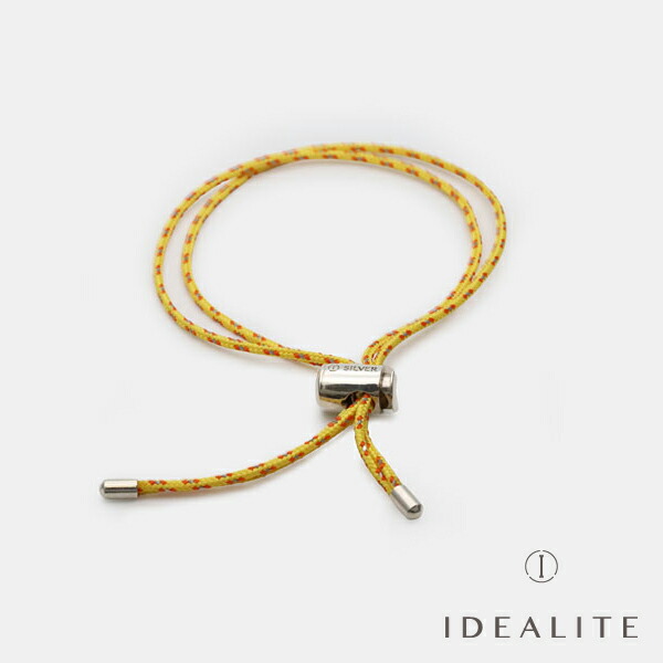 イデア点火装置 IDEALITE 【 PP Draw Code Bracelet ( Lemon ) [ L20029 ] ドローコード 腕輪 檸檬 黄色 】[ 置き目品 ] 分かりやすい 黄味がかった 銀 差し上げ物 ユニ一発やる メンズ レディース 一般受け ブランド名 今めかしい IDEALISM SOUND イデアリズムサウンド【 貨物輸送無料 】
