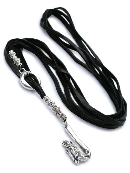 Celia de Flers セリー デ フレール 【 Dragon Lariat Necklace 】[ 正規品 ] ドラゴン ネックレス ペンダント 竜 龍 シルバー レザー メンズ レディース ユニセックス 人気 ブランド おしゃれ プレゼント おすすめ ラッピング ギフト 【 送料無料 】