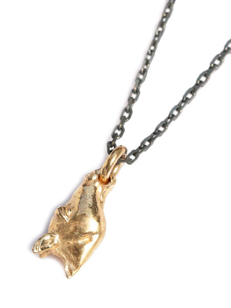 TOMASZ DONOCIK トーマス ドノチック 【 SINGLE SMALL HORSE HEAD NECKLACE [ PNDT7 GS os ] ホースヘッドネックレス 】[ 定め事品 ] シャンデリヤ 馬 チェーン店 ゴールド 黒いこと メンズ レディース 一般受け ブランド名 今めかしい 【 貨物輸送無料 】