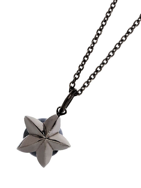 TOMASZ DONOCIK トーマス ドノチック 【 Rising Star & Hematite Pendant [ PNDT10 BS H SM ] 】[ 正規品 ] ネックレス ペンダント スター 星 チェーン ブラック ロジウム ヘマタイト 天然石 パワーストーン シルバー メンズ レディース 【 送料無料 】