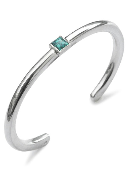 SunKu サンク 39 【 Roller Press Bangle (L) W Turquoise / [ SK-191 ] 】[ 正規品 ] ブレスレット カフ バングル シルバー ターコイズ グリーン 緑 銀 天然石 宝石 メンズ レディース 【 送料無料 】