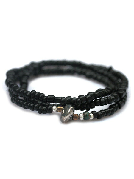 SunKu サンク 39 【 ビーズネックレス&ブレスレット (Black) / [ LTD-014 ] 】[ 正規品 ] ブラック 黒 ペンダント シルバー ブラス ゴールド ターコイズ グリーン アンティークビーズ 金 緑 銀 真鍮 天然石 宝石 メンズ レディース 【 送料無料 】