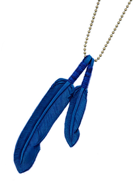 【楽天市場】ROOSTERKING & CO. ルースターキング&カンパニー 【 Leather Feather necklace (Blue