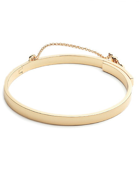 エディボルゴ Eddie Borgo 【 EXTRA THIN SAFETY CHAIN BRACELET (GOLD) チェーン ブレスレット 】[ 正規品 ] バングル ゴールド 細身 きれいめ大人アクセサリー パーティー プレゼント 金 レディース 【 送料無料 】｜アクセサリー its 12 midnight
