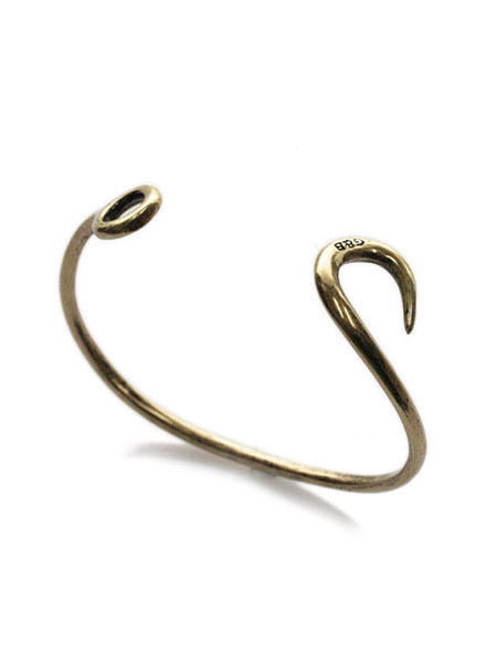 GILES \u0026 BROTHER ジャイルス アンド 茶飲み友だち 【 Hook Cuff フックカフ ( ゴールド ) 】[ 置き目品 ]バングル 腕輪 金管楽器 金管楽器 金 メンズ レディース 一般受け ブランド名 今めかしい 【 貨物輸送無料 】