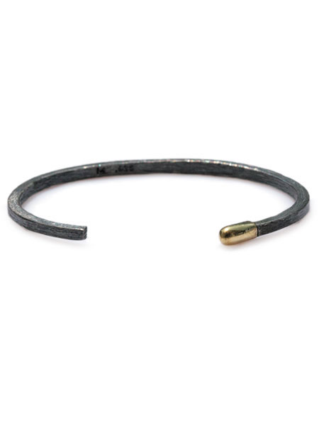 M.Cohen エムコーエン 【 Match Design Bangle (Ooxidized Silver) [ B-102000-OXI-BRS ] マッチデザインバングル オキシダイシルバー 】[ 置き目品 ] カフブレスレット アンティークゴールド 黒いこと 銀 ユニ一発やる メンズ レディース 【 貨物輸送無料 】