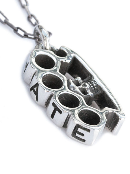 Flash Point フラッシュポイント 【 mini hate knuckle pendant ミニ ヘイト ナックル ペンダント 】 ネックレス スカル ドクロ 骸骨 シルバー 銀 925 チェーン ユニセックス メンズ レディース 【 送料無料 】|アクセサリー its 12 midnight