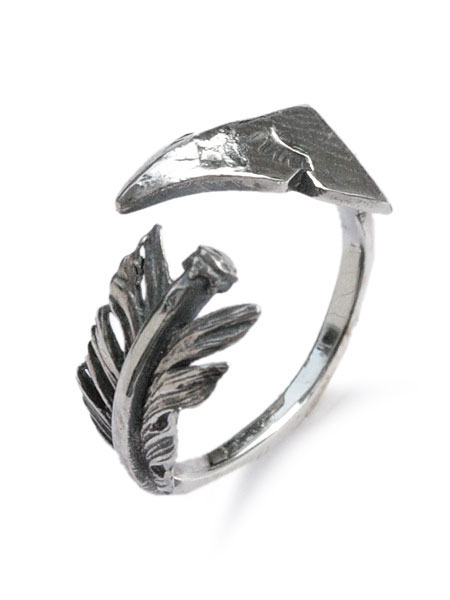 ガーデン オブ エデン Garden of Eden 【 Arrowhead Feather Ring [ ED-15NS-R04 ] アローヘッド フェザーリング 】[ 正規品 ] 指輪 シルバー925 フリーサイズ 矢 羽根 調節可能 ペア プレゼント ユニセックス メンズ レディース 人気 ブランド おしゃれ｜アクセサリー its 12 midnight