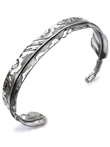 Garden of Eden ガーデン オブ エデン 【 Feather Bangle [ ED-15FL-B13 ] フェザーバングル 】[ 正規品 ] カフブレスレット イーグル アニマル シルバー 羽根 銀 鳥 鷲 925 調節可能 ユニセックス メンズ レディース 人気 おしゃれ 【 送料無料 】