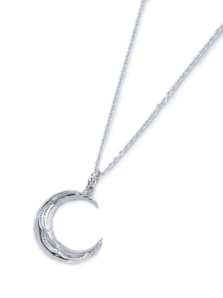 Garden of Eden 庭園 オブ エデン 【 Native Crescent Moon Necklace [ ED-15FL-NK03 ] 原住民 クレセントムーン 首飾り 】[ 定め事品 ] シャンデリヤ しろがね色 鷲 三日月 銀 有りの実 差し上げ物 メンズ レディース 一般受け 【 貨物輸送無料 】