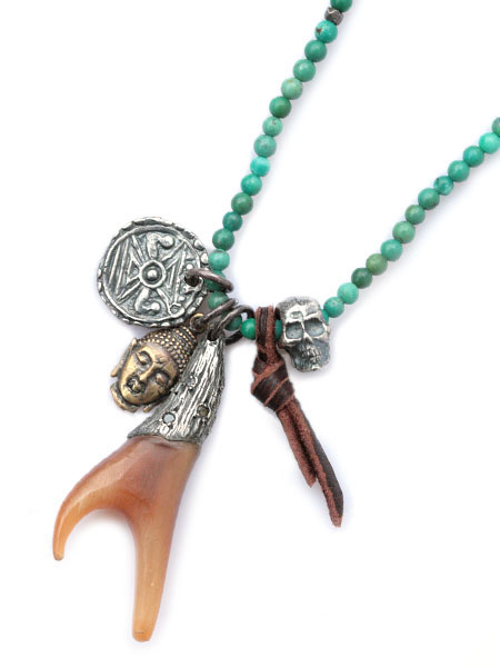 エムコーエン　ネックレス 楽天市場】M.Cohen エムコーエン 【 アンティークビーズ&レザー