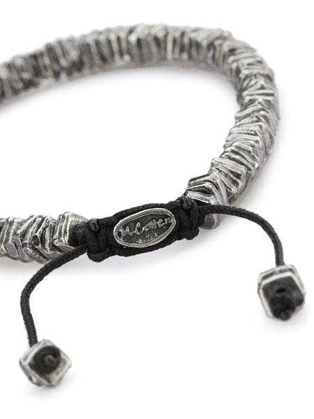 【楽天市場】M.Cohen エムコーエン 【 oxidized silver discs bracelet [ B-10260-OXI-BLK