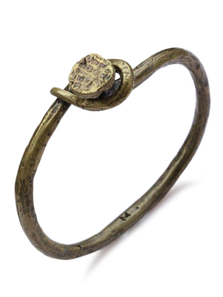 M.Cohen エムコーエン 【 BRASS NAIL BANGLE WITH SCREW [ B-102100-BRS-BRS ] 金管楽器 ネイルバングル ウィズ螺子釘 】[ 置き目品 ] 腕輪 バングル アンティークゴールド クギ 差し上げ物 有りの実 ユニ一発やる メンズ レディース 【 貨物輸送無料 】