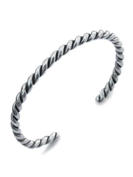BELIEVEINMIRACLE ビリーブインミラクル 【 TWIST BRACE ( Narrow ) 捻じれ腕輪 ナロー 】[ 置き目品 ] 折り返し バングル スターリングしろがね色 渦巻き 分かりやすい 銀 細身 925 有りの実 差し上げ物 ユニ一発やる メンズ レディース【 貨物輸送無料 】