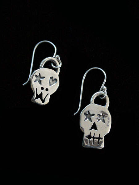BELIEVEINMIRACLE ビリーブインミラクル 【 SKULL PIERCE スカル ピアス 】[ 正規品 ] イヤリング フック スターリングシルバー スター ハート 髑髏 ドクロ 星 銀 925 ペア プレゼント ユニセックス メンズ レディース