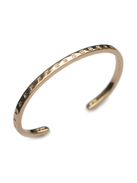 BELIEVEINMIRACLE ビリーブインミラクル 【 STAR BRACE ( 18金上塗り )はやりっ子腕輪 】[ 置き目品 ] バングル ゴールド 金 細身 星 有りの実 差し上げ物 ユニ一発やる メンズ レディース 【 貨物輸送無料 】