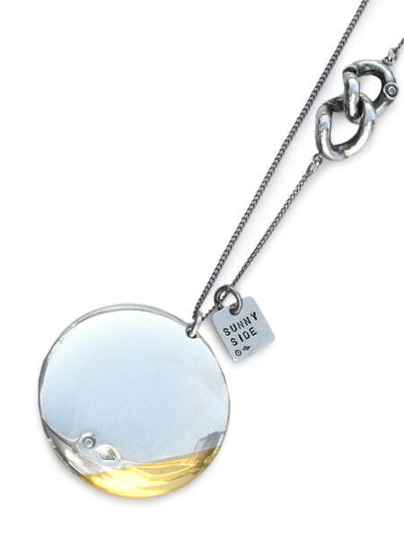 ON THE SUNNY SIDE OF THE STREET オン ザ サニー サイド オブ ザ ストリート 【 Silver & K18GP 30mm Button Necklace シルバー ゴールドプレート ボタン ネックレス 】[ 正規品 ] ロングチェーン ペンダント メンズ レディース 【 送料無料 】 21,681円