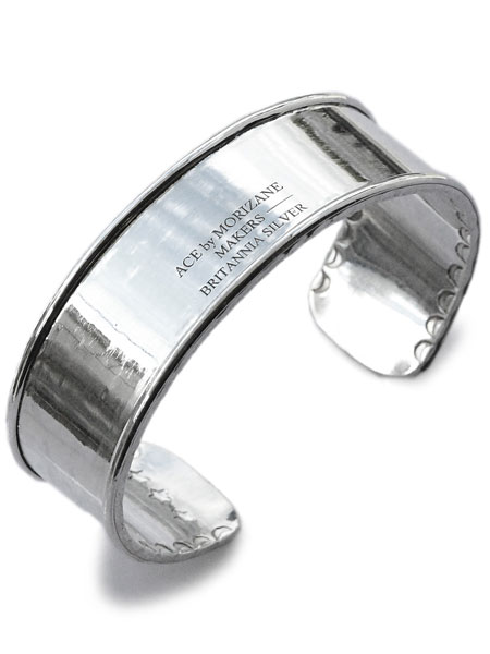 ACE by morizane エースバイモリザネ 【 back flip bangle バックフリップバングル [ AG951001 ]】[ 置き目品 ] カフブレスレット 幅ひろい 消し印 ブリタニアシルバー 銀 リストバンド 950 分かりやすい 有りの実 差し上げ物 ユニ一発やる メンズ レディース 【 貨物輸送無料 】