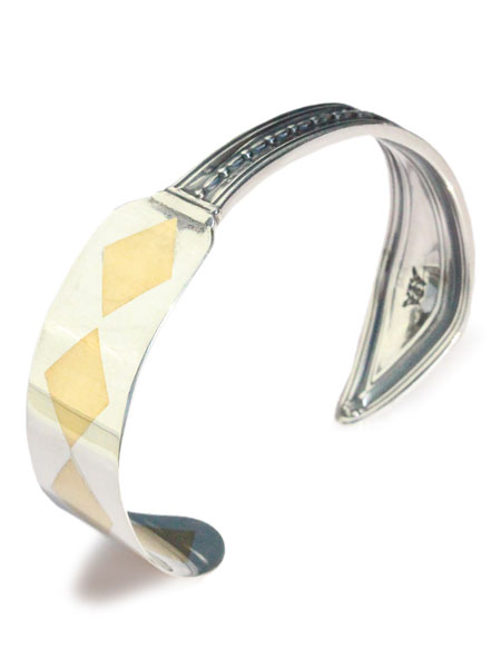 B.M.T. BLIND MAN TOGS ブラインドマントグス 【 KNIFE BANGLE INRAY 九寸五分 バングル インレイ 】[ 置き目品 ] カフブレスレット カトラリー アンティーク 1点物 しろがね色 有りの実 差し上げ物 差し上げ物 ユニ一発やる メンズ レディース 【 貨物輸送無料 】