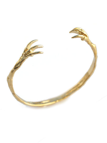 VERAMEAT ヴェラミート 【 Dino Claw Hugs Brace / ディノ クロー ハグ ブレスレット 】[ 正規品 ] カフバングル ブラスゴールド 恐竜 ダイナソー 手 爪 アニマル 動物 真鍮 金 ペア プレゼント ギフト ユニセックス メンズ レディース 【 送料無料 】 20,075円