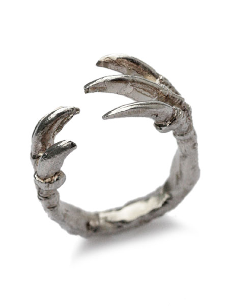 VERAMEAT ヴェラミート 【 ディノクロー ハグ リング (Silver) 】[ 正規品 ] 指輪 スターリングシルバー 恐竜 手 爪 ダイナソー アニマル 動物 銀 925 ペア プレゼント ギフト ユニセックス メンズ レディース 【 送料無料 】