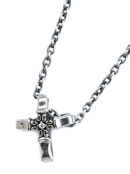 FUNKOUTS ファンクアウツ 【 Northern Cross Pendant / ノーザン クロス ペンダント [ FCN-031 ]】[ 正規品 ] 十字架 ネックレス キュービックジルコニア シルバー925 銀 ペア プレゼント メンズ レディース 人気 ブランド おしゃれ 透明 カスタム 【 送料無料 】