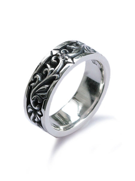 FUNKOUTS ファンクアウツ 【 Arabesque Ring / アラベスク リング [ FCR-056 ]】[ 正規品 ] シルバー 指輪 唐草模様 キュービックジルコニア シルバー 925 可愛い かわいい 透明 透かし彫り ペア プレゼント メンズ レディース 人気 ブランド おしゃれ 【 送料無料 】