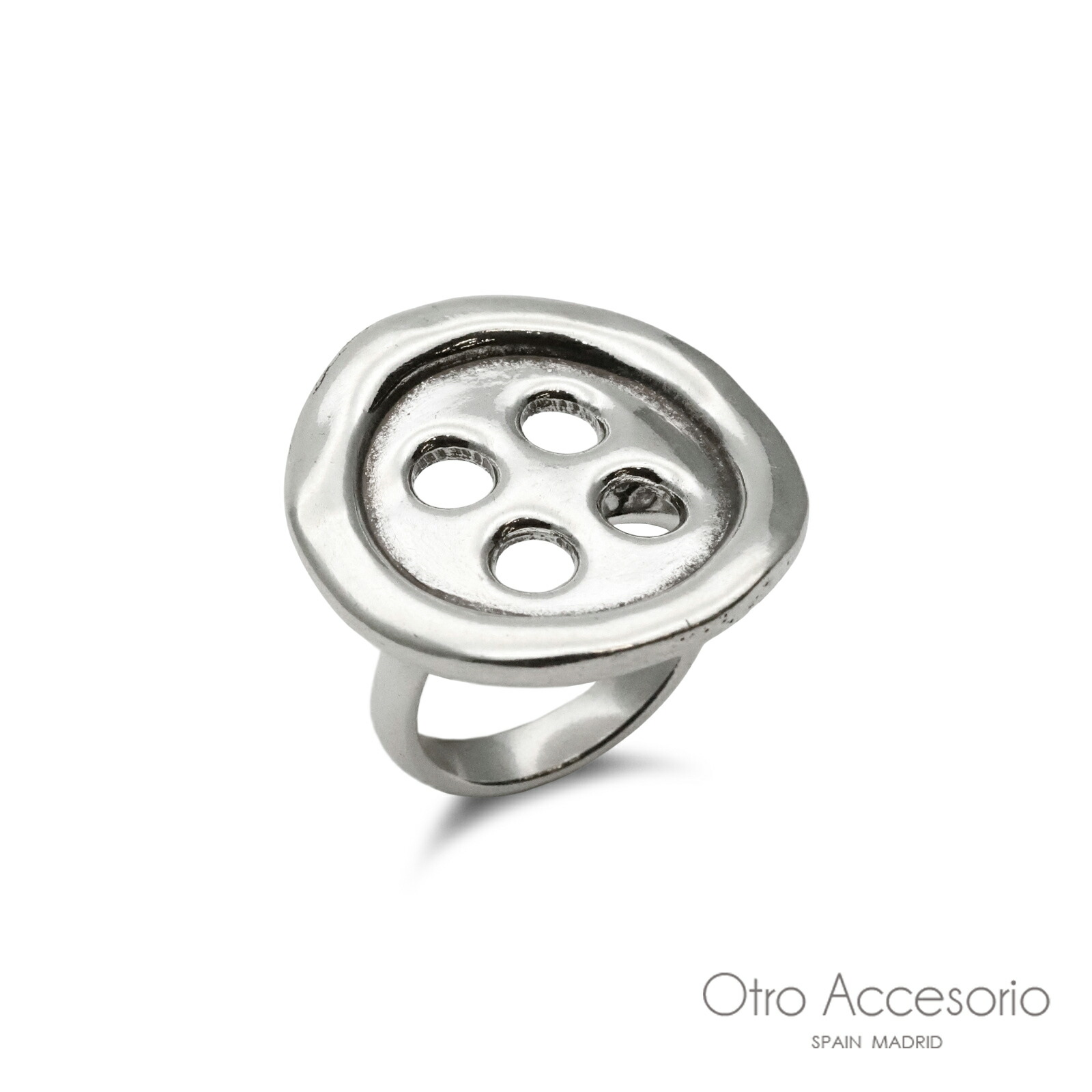 Otro Accesorio オトロ アクセソリオ 【 Button Ring ボタン リング 】[ 正規品 ] 指輪 シルバーカラー 銀色 大きめ プレゼント ギフト レディース かわいい おしゃれ 人気 海外 ブランド