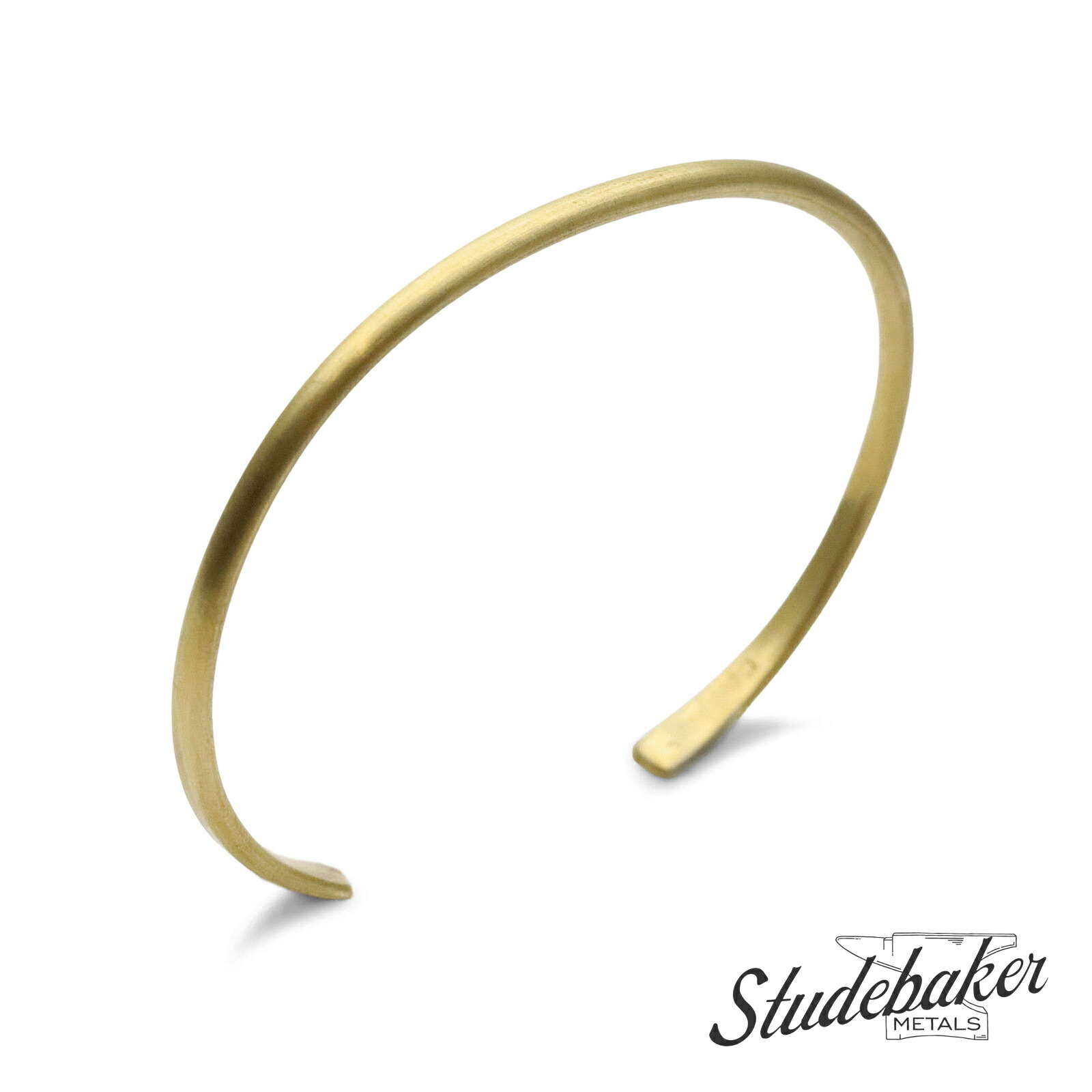 STUDEBAKER METALS スチュードベーカーメタル 【 Fineline CHAMPION CUFF ( American Brass / Brushed ) チャンピオン カフ バングル 】[ 正規品 ] ブレスレット ブラス 真鍮 メンズ レディース 人気 ブランド おしゃれ シンプル 【 送料無料 】