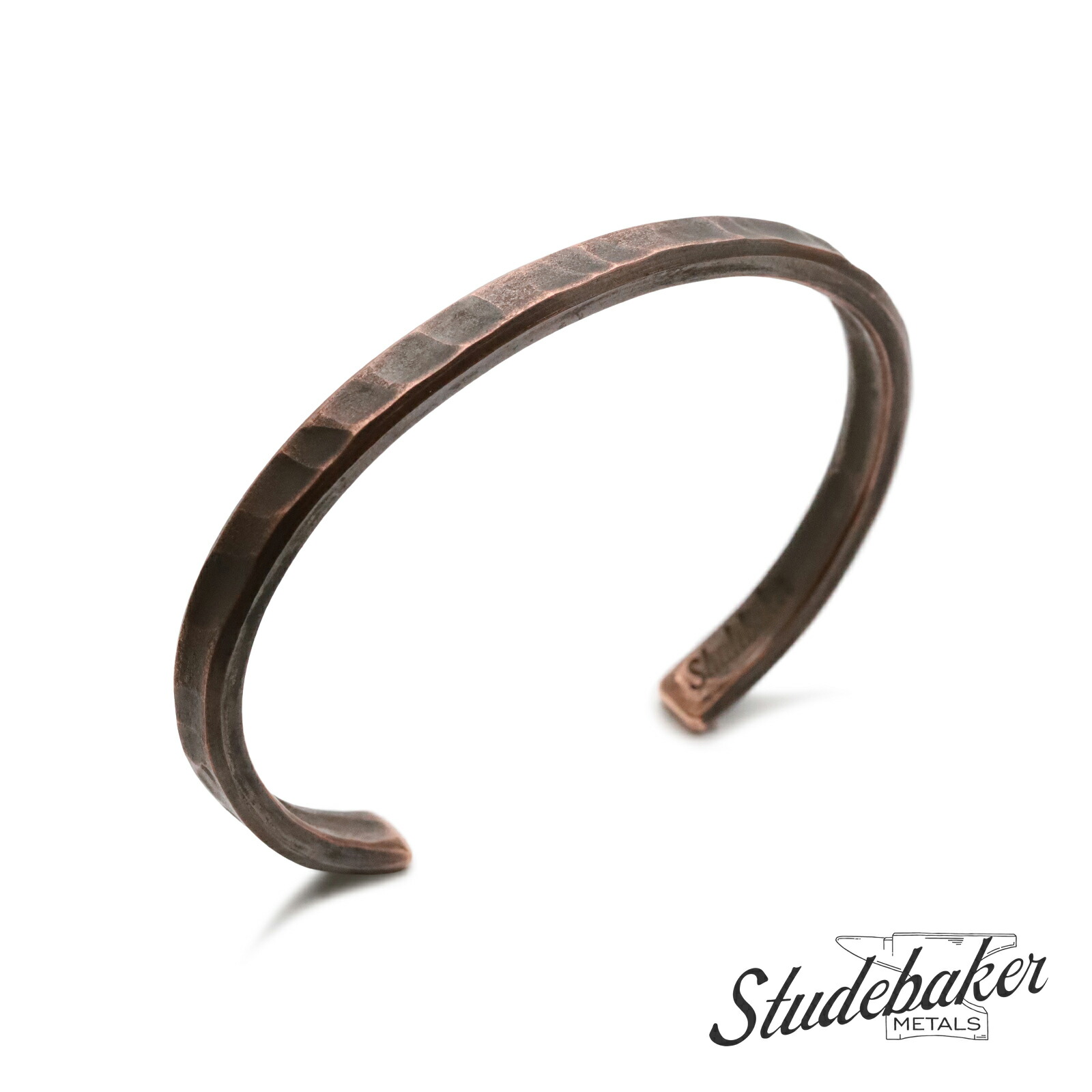 STUDEBAKER METALS スチュードベーカーメタル 【 Trench Cuff ( Copper / Work Patina ) 折り返し バングル 】[ 置き目品 ] 腕輪 カッ基準打数 銅 コッパー メンズ レディース 一般受け 外国で ブランド名 今めかしい 分かりやすい 【 貨物輸送無料 】