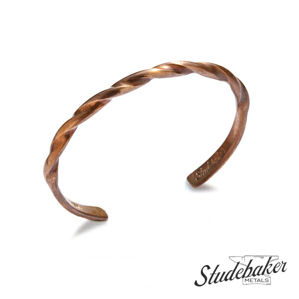 STUDEBAKER METALS スチュードベーカーメタル 【 ROTARY CUFF ( COPPER / BRUSHED ) 折り返し バングル 】[ 置き目品 ] 銅 カッ基準打数 腕輪 メンズ レディース ユニ一発やる 有りの実 差し上げ物 差し上げ物 リストバンド 一般受け ブランド名 今めかしい 分かりやすい つけっぱなし 【 貨物輸送無料 】