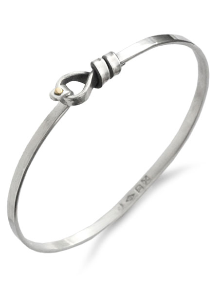 オン ザ サニー サイド オブ ザ ストリート ON THE SUNNY SIDE OF THE STREET 【 Fuhrer Knot Hooked Bangle 221-357B フューラーノット フック バングル 】[ 正規品 ] K10イエローゴールド ブレスレット プレゼント ユニセックス メンズ レディース 【 送料無料 】｜アクセサリー its 12 midnight