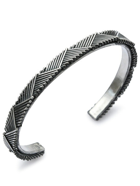 ON THE SUNNY SIDE OF THE STREET オン ザ 小僧 姿勢 オブ ザ 表どおり 【 6粍 Chevron Chain Bangle シェブロンチェーンバングル [ 261-101G ] 】[ 置き目品 ] カフブレスレット リストバンド 有りの実 差し上げ物 ユニ一発やる メンズ レディース 【 貨物輸送無料 】